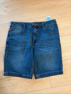 Guess Men's Blue Denim Jean Shorts